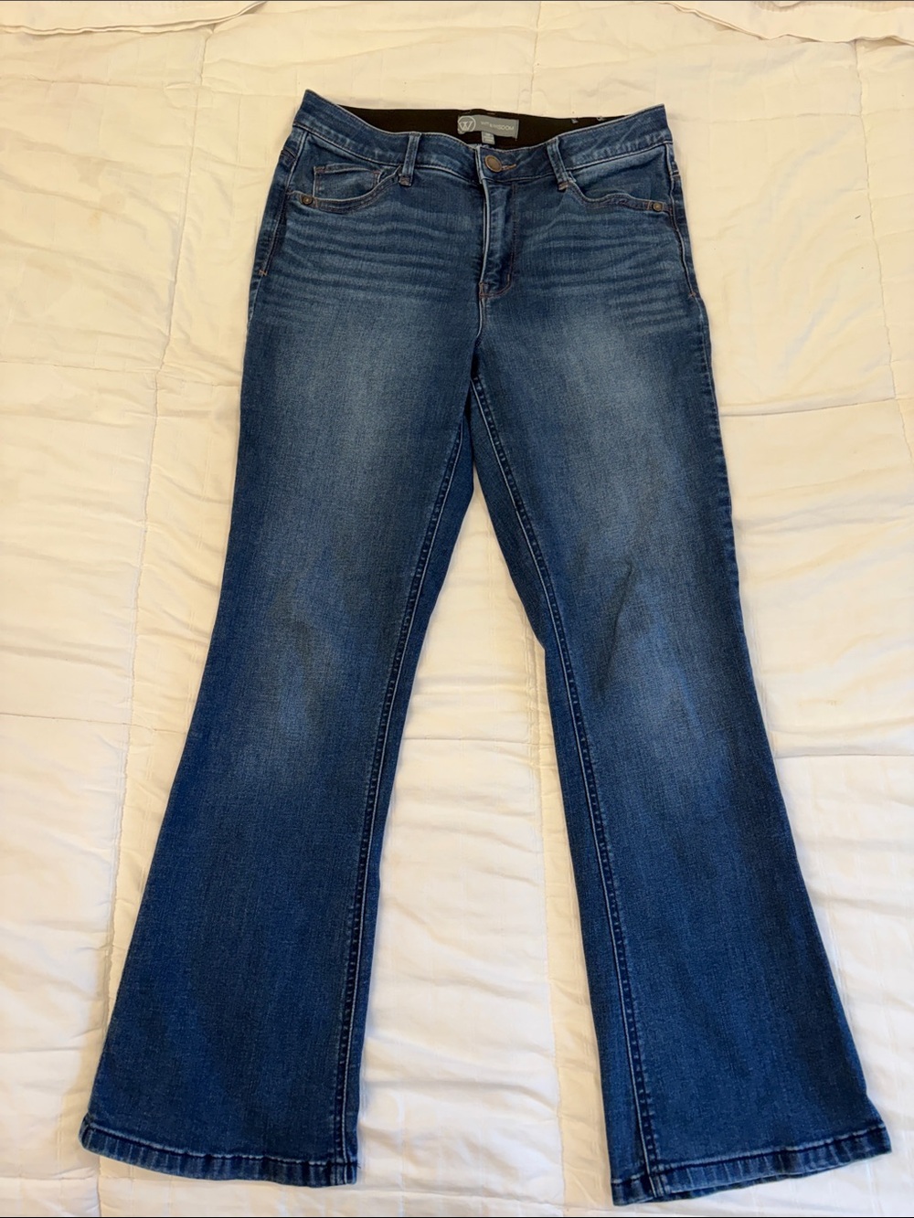 Wit & Wisdom Dark Blue Bootcut Stretch Jeans